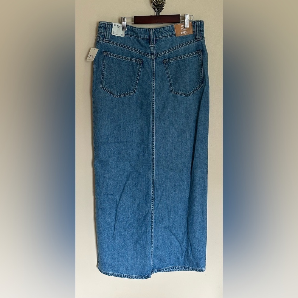 NWT FREE PEOPLE We the Free Chani Denim Skirt Size 30 Sweetly Stoned - Picture 6 of 12